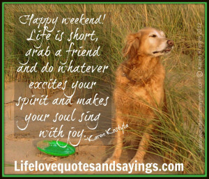 Dog Happy Weekend Quotes