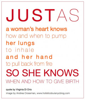 Every laboring woman needs to read this, to help give her the strength ...