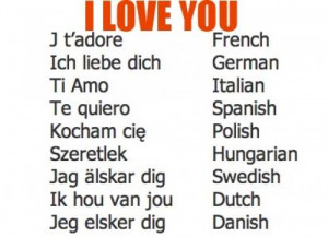 love you”: English puts the lover first, as do the Germanic ...