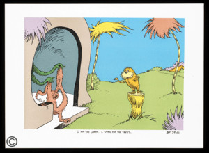Lorax I Speak For The Trees Of dr seuss's 