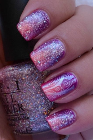 Pink and Purple Nail Designs