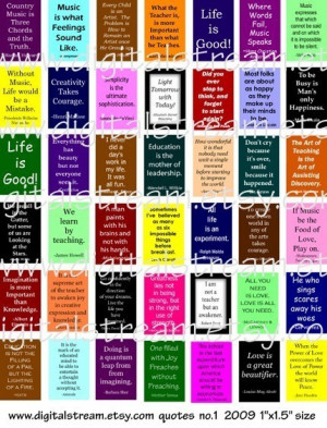 Mix of Quotes 1x1.5 Inch Size images Digital Collage Sheet 42 ...
