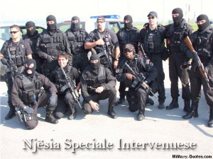 Albanian special forces with US special forces