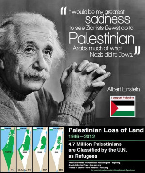 Real History of the Israeli & Palestinian Conflict: Albert Einstein ...