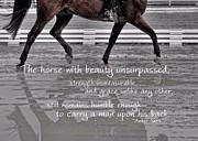 Dressage Quote Posters - IMPULSION quote Poster by JAMART Photography