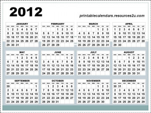 ... for Calendars and Blank Calendars Planners : for 2012 Calendars