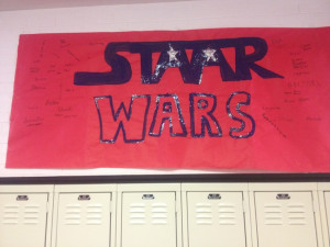 Hallway poster for STAAR day