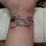 Quotes Tattoo Designs On Wrist For Women
