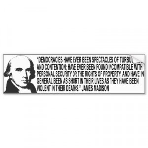 James Madison Quote Bumper