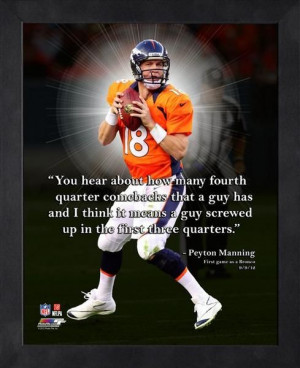 ... Peyton Manning. A perfect example of the #broncos #QB and his
