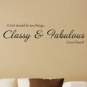 Coco Chanel Quotes Wall Decals