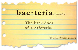 Fun Definitions - bacteria