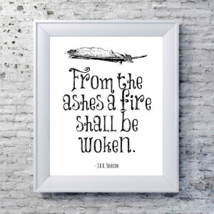 The Lord of the Rings Print Literary Quote by NeverMorePrints, $15.00 ...