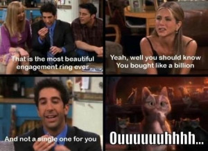 The Most Beautiful Engagement Ring Ever Ross Quote From Friends On