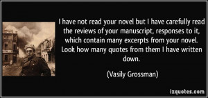 your novel but I have carefully read the reviews of your manuscript ...