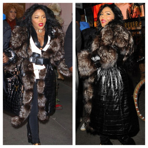 Lil Kim Gets Furry in NYC + Deion Takes Twitter Shots, After ...