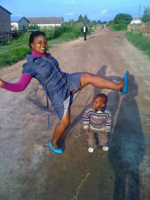 Looks like an innocent street picture taken, this lady has directly or ...