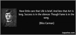 More Bliss Carman Quotes