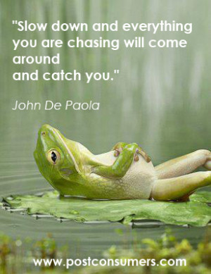 Stress Relief Inspiration: Stop Chasing
