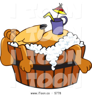 Free Cartoon of a Cute Brown Dog Mascot Cartoon Character with a Drink ...