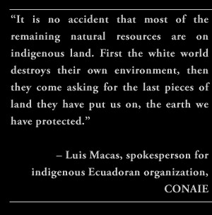 It is no accident that most of the remaining natural resources are ...