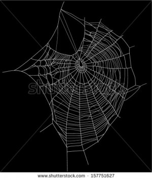 Cobwebs Set Spiderweb Black