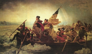 What famous Revolutionary War figure is depicted in this painting by ...