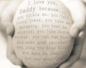 Love Mommy And Daddy Quotes Personalised i love you daddy