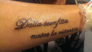 Ricerche correlate a Tatuaggi scritte braccio esterno