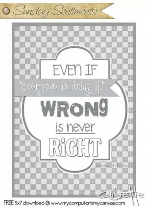 Don't follow the crowd