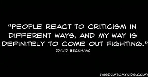 Inspirational sporting quote by David Beckham