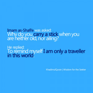 khadimulquran:Al-Imam As-Shafi’e was asked: