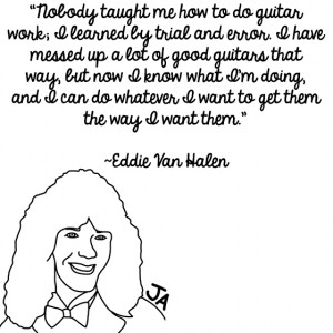 Eddie Van Halen Contemplates Fame, In Illustrated Form