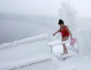 Winter Swimming in Siberia
