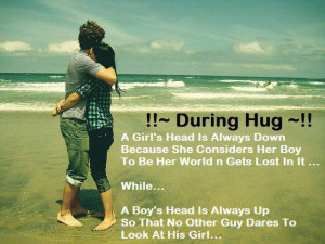 When a Boy and Girl Hugs each other