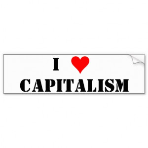 heart)Capitalism Bumper Sticker