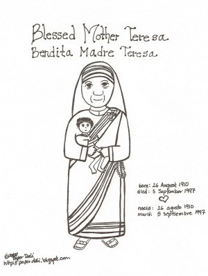 ... quotes with some drawings for a printable mother teresa quotes sheet