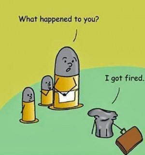 Funny Shotgun Shell Cartoon Fired Pun Image - What happened to you? I ...