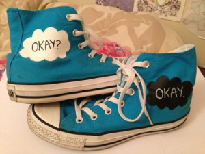 converse, so I painted them with a “The Fault In Our Stars” quote ...