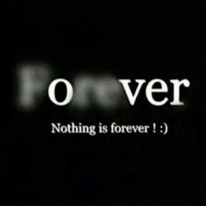 Nothing is forever Quotes