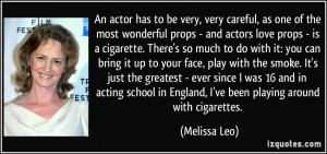 An actor 39 s life is fairly lonely