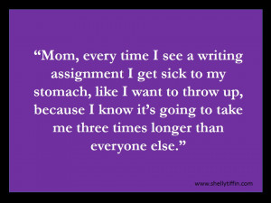 Taylor’s Story Continued with Visual Processing Disorder