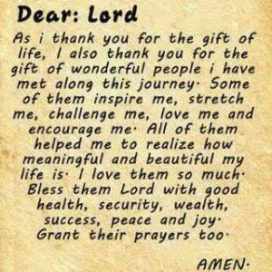prayer for my loved ones