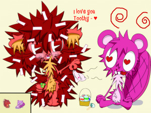 October Wallpaper Calendar Happy Tree Friends