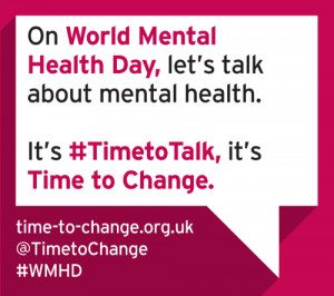 World Mental Health Day, let's talk about mental health