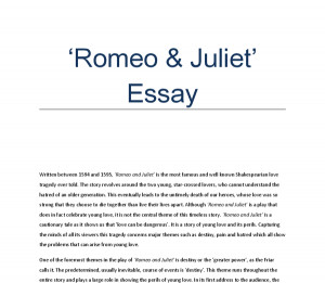 scenes and use ideas and juliet offer romeo juliet what