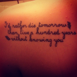 pocahontas quote;; I'd rather die tomorrow than live a hundred years ...