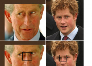 Harry does look like his father Prince Charles and nothing like James ...