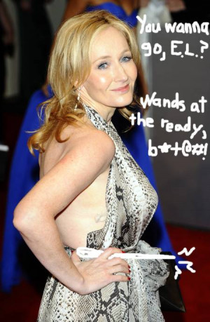 Maybe J.K. Rowling misses all the fighting now that He Who Must Not Be ...