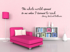 Wall-Decal-Sticker-Quote-Vinyl-Art-The-World-Opened-to-me-I-When-Read ...